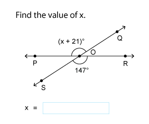 Algebra in Vertical Angles | One-Step Equations