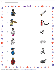 Match the Community Helpers and the Tools