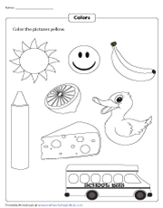 Coloring Pictures Yellow
