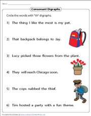 Identifying TH Digraphs in Sentences
