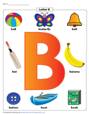 Letter B Chart | Recognizing Letter B