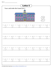 Tracing and Writing Lowercase S