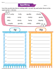 Unit C27 | Sight Words & ty/ity Family Words