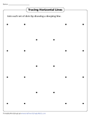 Drawing Horizontal Lines by Joining Dots