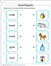 Matching Pictures with oa Words