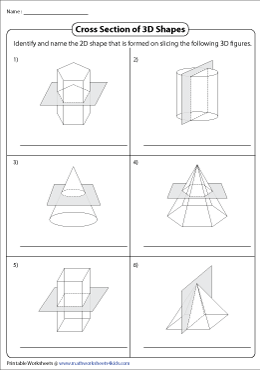 Identifying Cross Sections of 3D Figures