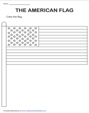 Veterans Day | Color the Flag