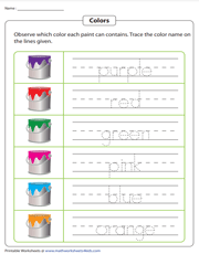 Identifying and Tracing Color Words
